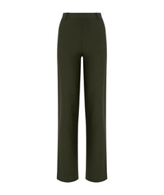 Ragno DE72PE - Pantalone modello Palazzo in caldo tessuto Compact. Colore: Kombun Green 951