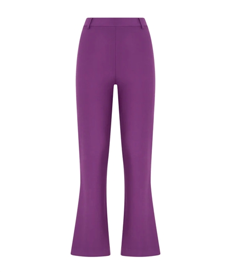 Ragno - DE72PM Pantalone donna Flare in tessuto Compact. Colore: Sunset Purple 948