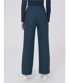 Ragno DB24P4 - Pantalone donna Cropped  con tasche in viscosa elasticizzata. Colore: Reflectig Pond 953