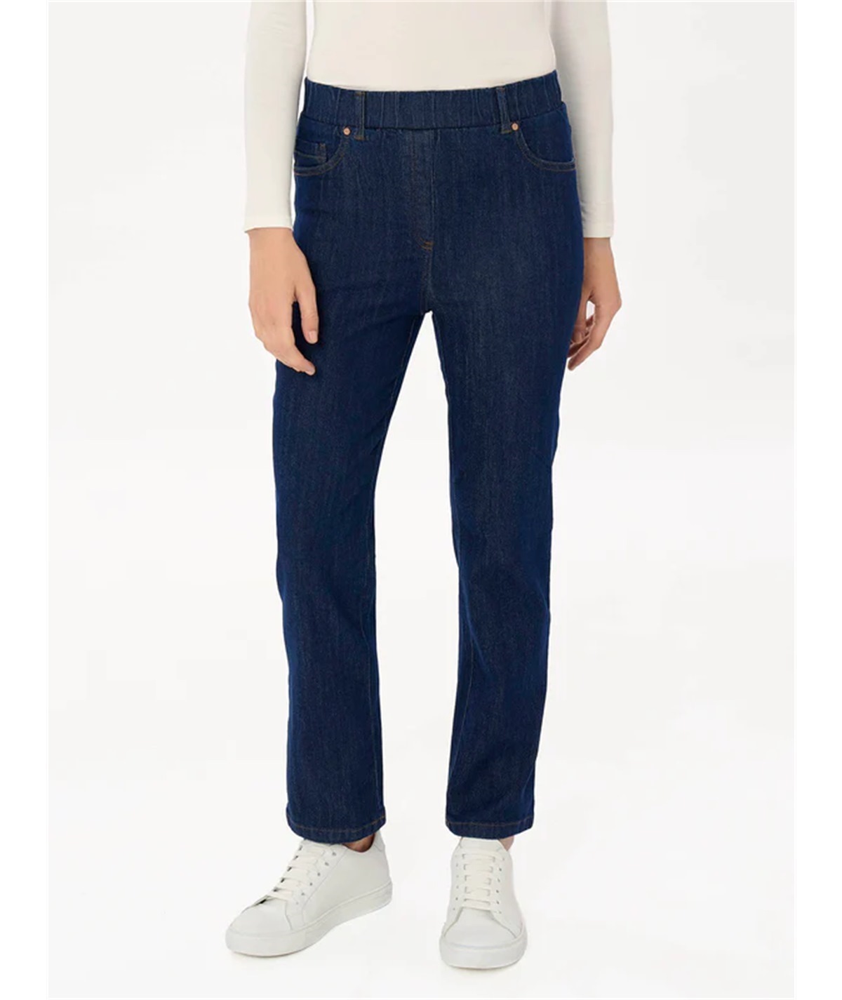 DM48PP- Ragno Jeans modello Slim in tessuto Denim-Comfor. Colore: Bleu Persia 057