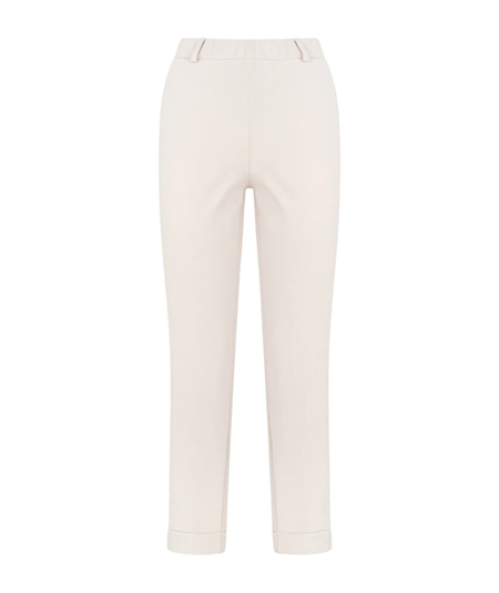 Ragno DC70PP - Pantalone dritto con tasche a filo e risvolto in cotone strech. Colore: Champinon 786