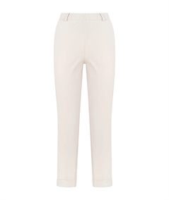 Ragno DC70PP - Pantalone dritto con tasche a filo e risvolto in cotone strech. Colore: Champinon 786