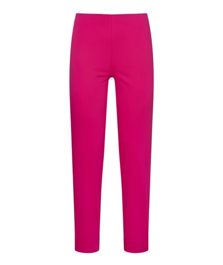 Ragno D926PY - Pantalone donna Capri in raso di cotone satin elasticizzato - Pink Yarrow 854