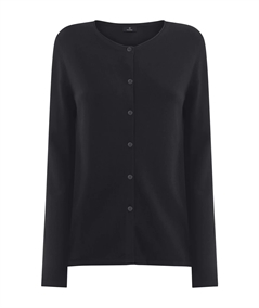 Ragno DM99MI - Cardigan girocollo manica lunga in fresca Viscosa. Colore: Nero 020