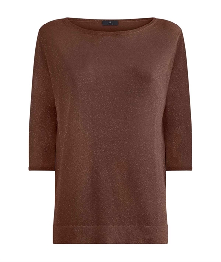 Ragno DN05MB - Maglia con manica 3/4 in Crêpe Lurex . Colore: Cappuccino 562