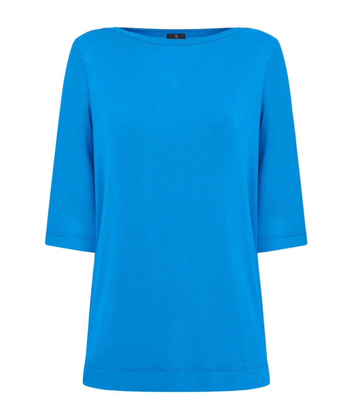 Ragno DN12TW - Magliuetta collo barca con manica 3/4 in Viscosa. Colore: Ibiza Blue A06