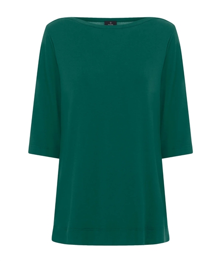 Ragno DN12TW - Maglietta collo barca con manica 3/4 in Viscosa. Colore: Aventurine 949