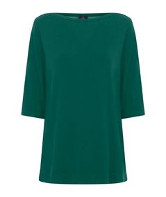 Ragno DN12TW - Maglietta collo barca con manica 3/4 in Viscosa. Colore: Aventurine 949