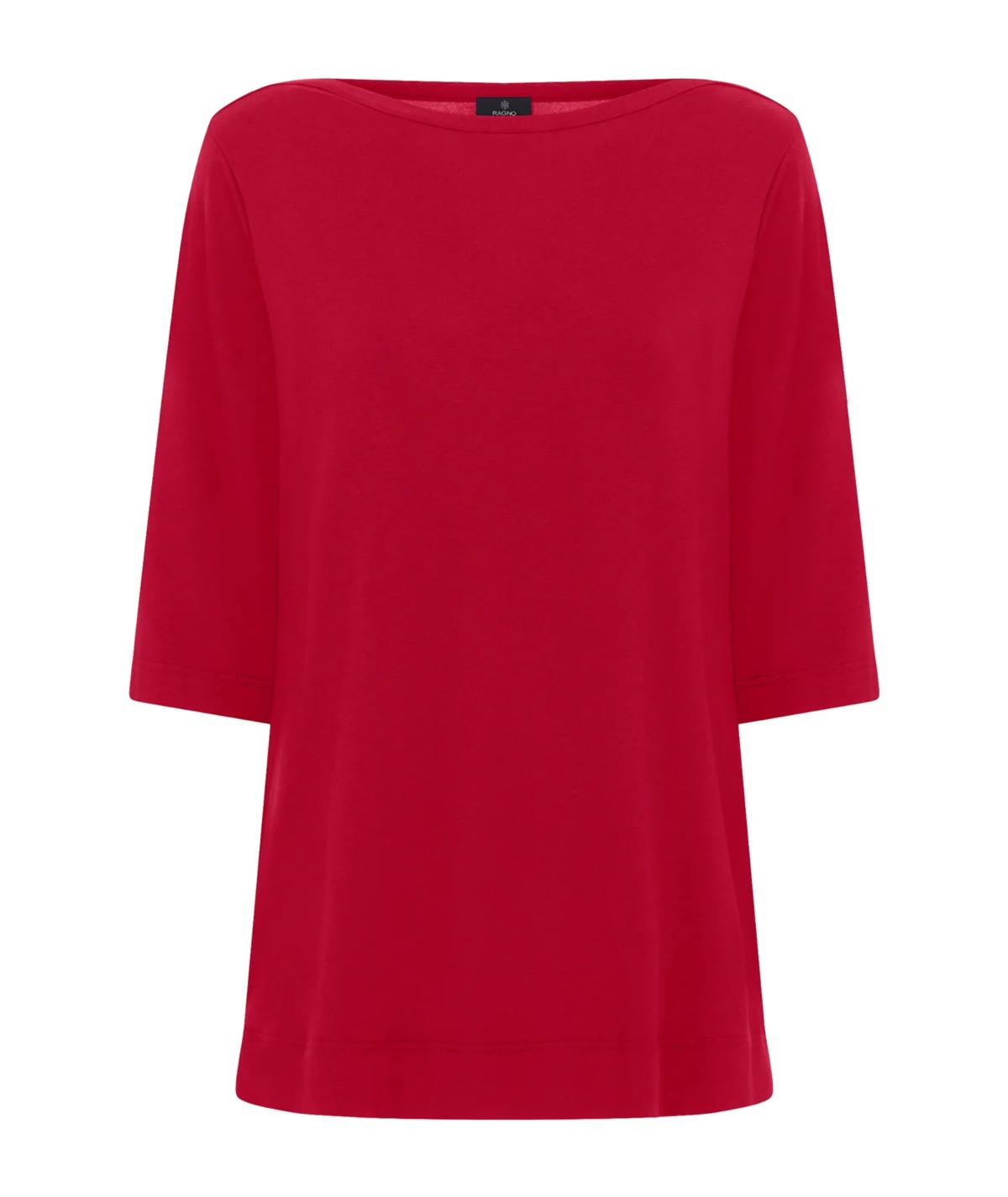 Ragno DN12TW - Maglietta collo barca con manica 3/4 in Viscosa. Colore: Salsa A04