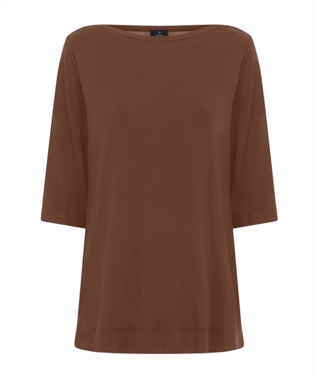 Ragno DN12TW - Maglietta barca con manica 3/4 in Viscosa. Colore: Cappuccino 562