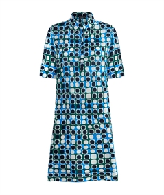 Ragno DM84D7 - Chemisier collo a polo e manica corta in EcoSeta. Colore: Fant. Aventurine 949