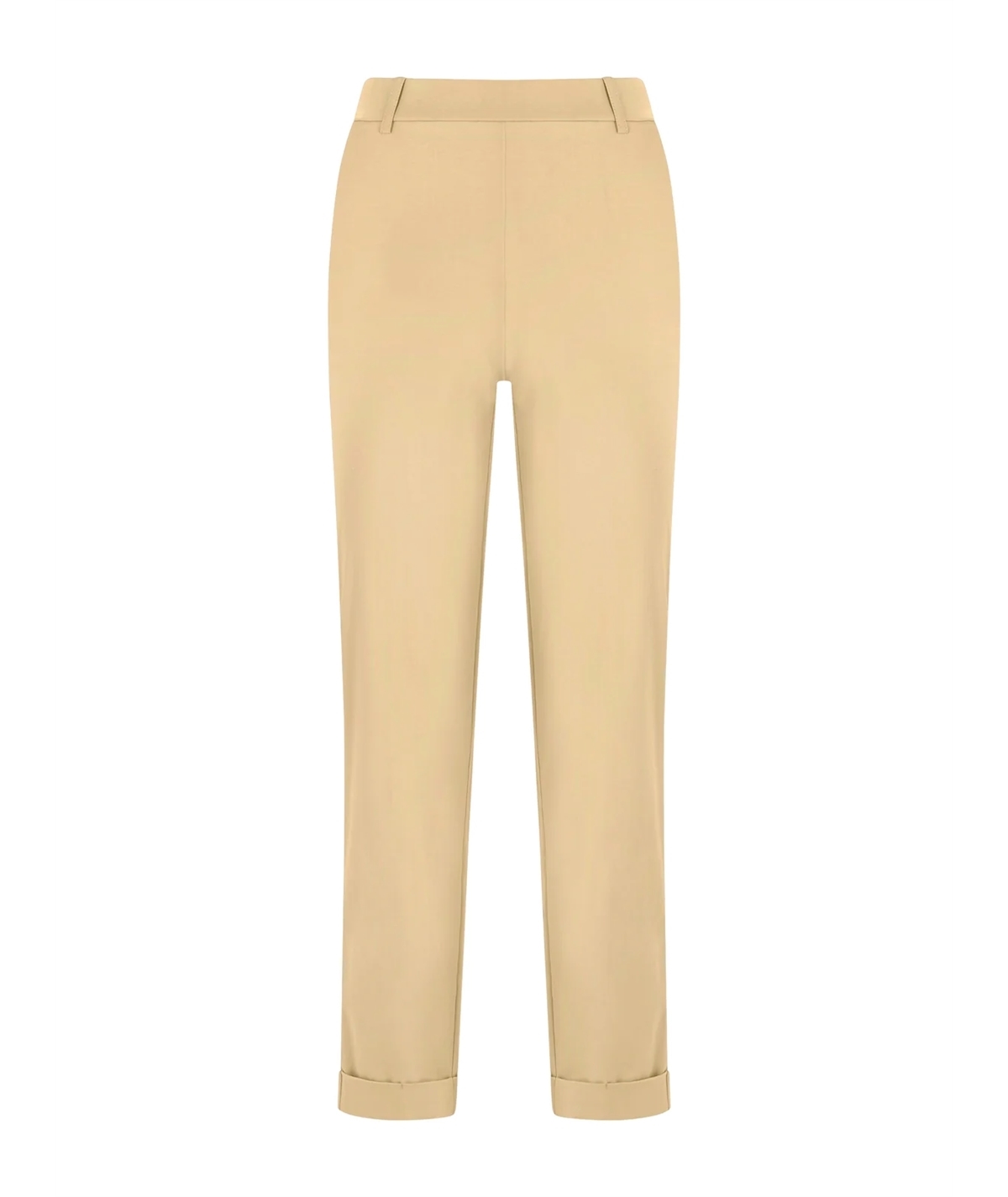 Ragno DC70PP - Pantalone dritto con tasche a filo e risvolto in cotone strech. Colore: Irish Cream 868
