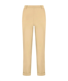 Ragno DC70PP - Pantalone dritto con tasche a filo e risvolto in cotone strech. Colore: Irish Cream 868