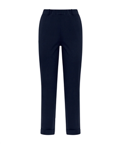 Ragno DC70PP - Pantalone dritto con tasche a filo e risvolto in cotone strech. Colore: Bleu 078