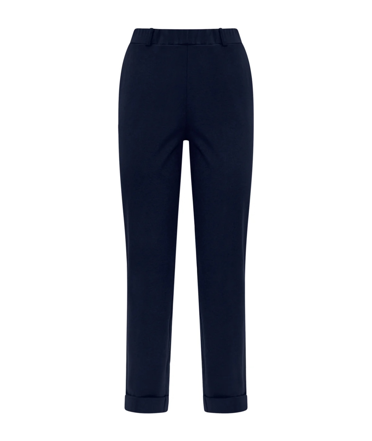 Ragno DC70PP - Pantalone dritto con tasche a filo e risvolto in cotone strech. Colore Nero 020