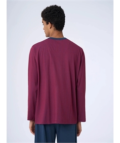 Ragno U634N6 - Pigiama lungo aperto a fantasia in Jersey di puro Cotone - Fantasia Rio red 873F