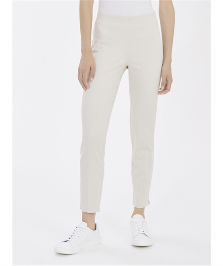 Ragno D926PY - Pantalone donna Capri in raso di cotone satin elasticizzato - Champignon 786 Ragno D926PY - Pantalone donna Capri in raso di cotone satin elasticizzato - Champignon 786