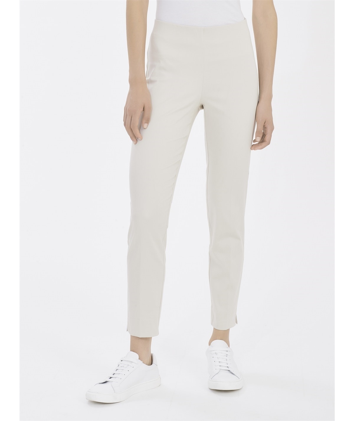 Ragno D926PY - Pantalone donna Capri in raso di cotone satin elasticizzato - Champignon 786 Ragno D926PY - Pantalone donna Capri in raso di cotone satin elasticizzato - Champignon 786
