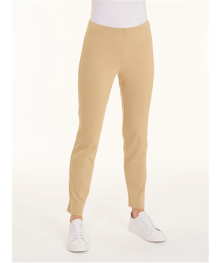 Ragno D926PY - Pantalone donna Capri in raso di cotone satin elasticizzato - Colore: Irish Cream 868