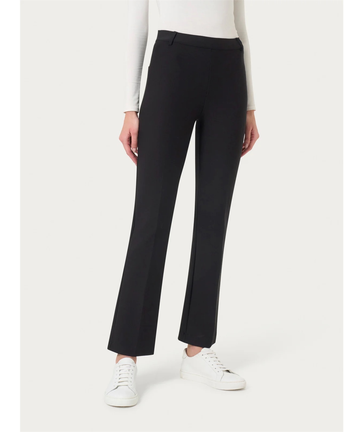 Ragno - DE72PM Pantalone donna Flare in tessuto Compact. Colori - Nero 020