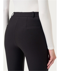 Ragno - DE72PM Pantalone donna Flare in tessuto Compact. Colori - Nero 020