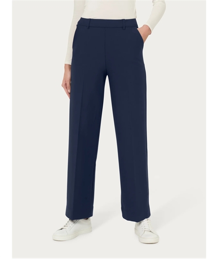 Ragno DB24P4 - Pantalone donna Cropped  con tasche in viscosa elasticizzata. Colore : Bleu Persia 057