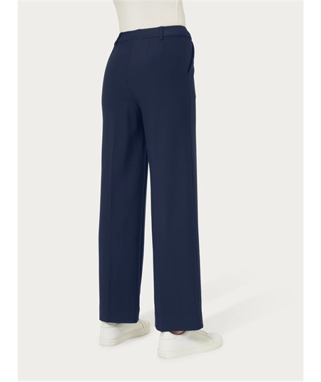 Ragno DB24P4 - Pantalone donna Cropped  con tasche in viscosa elasticizzata. Colore : Bleu Persia 057