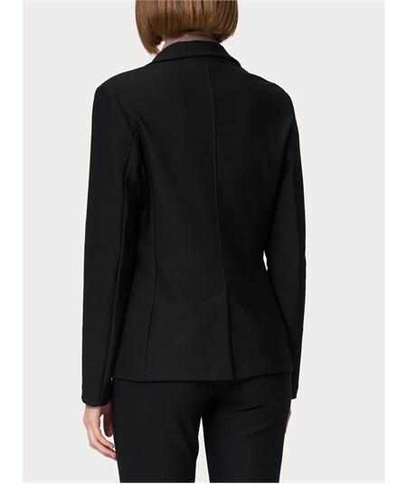 Ragno DO23GA - Giacca manica lunga in tessuto Super-Compact  Extra-Comfort. Colore: Nero 020