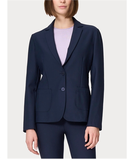 Ragno DO23GA - Giacca manica lunga in tessuto Super-Compact  Extra-Comfort. Colore: Bleu Persia 057