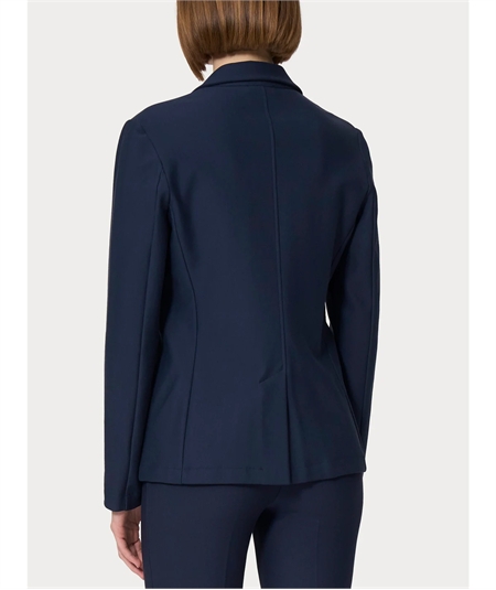 Ragno DO23GA - Giacca manica lunga in tessuto Super-Compact  Extra-Comfort. Colore: Bleu Persia 057