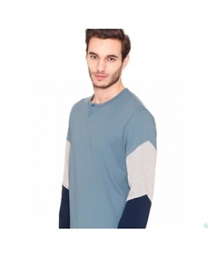 Pigiama Ragno Sport  girocollo serafino con bottoncino in caldo cotone Interlock Art. N26281