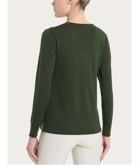 Ragno DN93M9 - Maglia girocollo in pura lana merino finezza 12. Colore: kombu Green 951 Ragno DN93M9 - Maglia girocollo in pura lana merino finezza 12. Colore: kombu Green 951