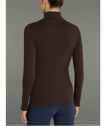 Ragno D274AK -  Maglia sottogiacca collo dolcevita in caldo cotone Biologico. Colore: Chocolate A75