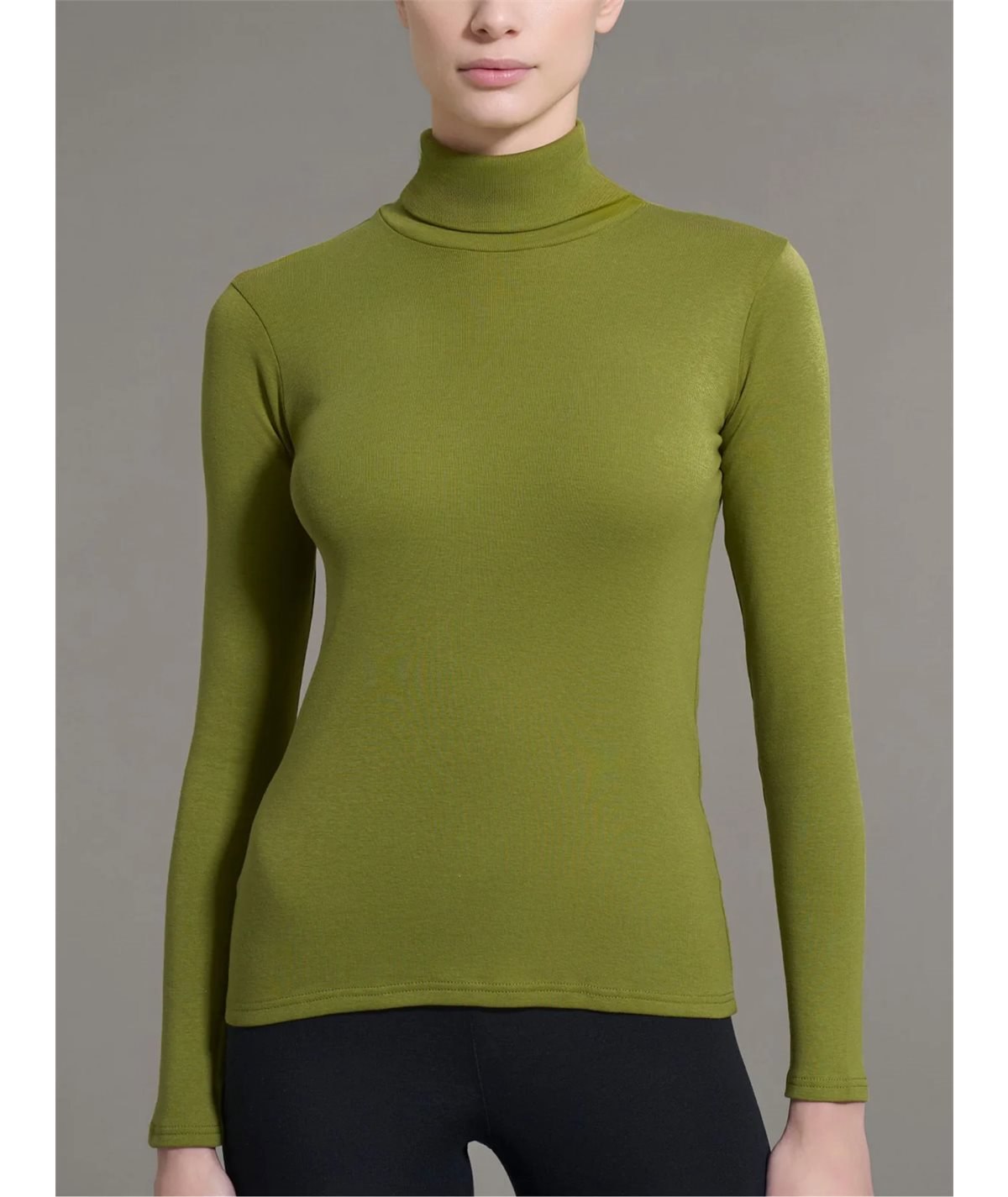 Ragno D274AK -  Maglia sottogiacca collo dolcevita in caldo cotone Biologico. Colore: Avocado 006 Ragno D274AK -  Maglia sottogiacca collo dolcevita in caldo cotone Biologico. Colore: Avocado 006