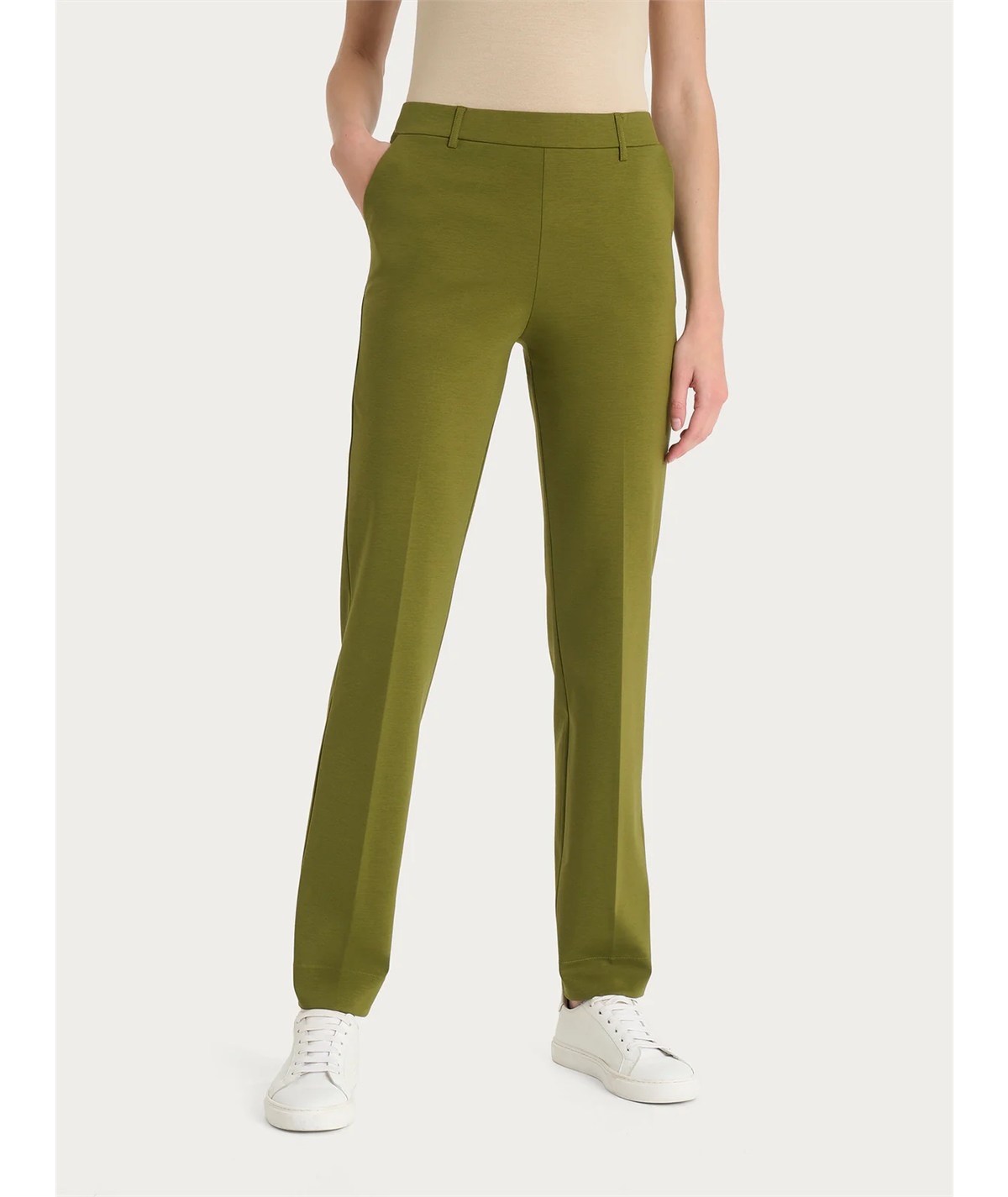 Ragno D293PP - Pantalone in cotone elastico modello dritto con tasche a filo Colore: Sphagnum A39 Ragno D293PP - Pantalone in cotone elastico modello dritto con tasche a filo Colore: Sphagnum A39