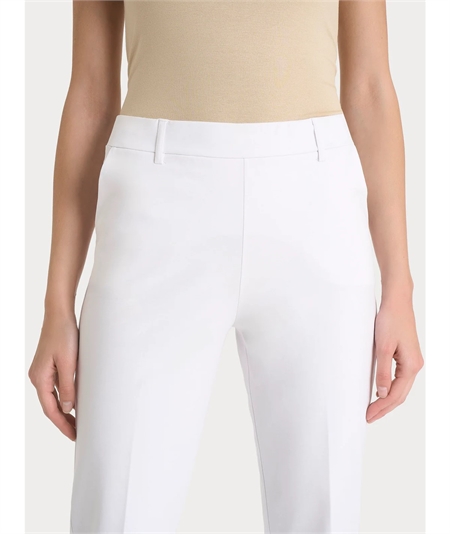 Ragno D293PP - Pantalone in cotone elastico modello dritto con tasche a filo Colore: Bianco 010 Ragno D293PP - Pantalone in cotone elastico modello dritto con tasche a filo Colore: Bianco 010