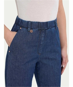 Ragno DN18P7 - Pantalone Jeans vestibilità a carota con tasche a filo. Colore: Jeans 007