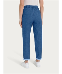 DN18P7 - Ragno DN18P7 - Pantalone Jeans vestibilità a carota con tasche a filo. Colore: Delavè jeans 199