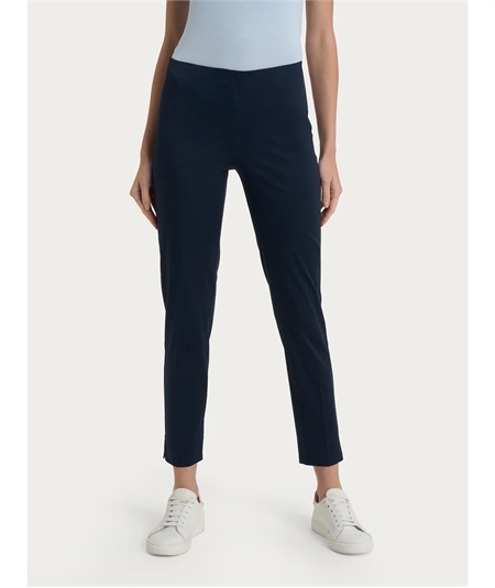 Ragno D926PY - Pantalone donna Capri in raso di cotone satin elasticizzato - Colore: Bleu 078 Ragno D926PY - Pantalone donna Capri in raso di cotone satin elasticizzato - Colore: Bleu 078