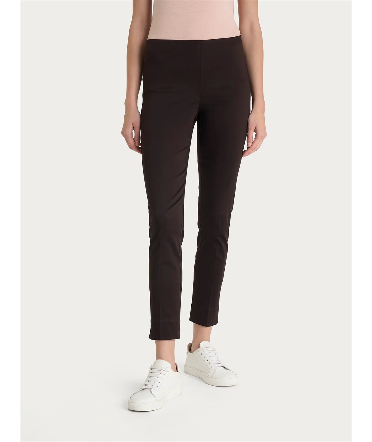 Ragno D926PY - Pantalone donna Capri in raso di cotone satin elasticizzato - Colore: Chocolate A75 Ragno D926PY - Pantalone donna Capri in raso di cotone satin elasticizzato - Colore: Chocolate A75