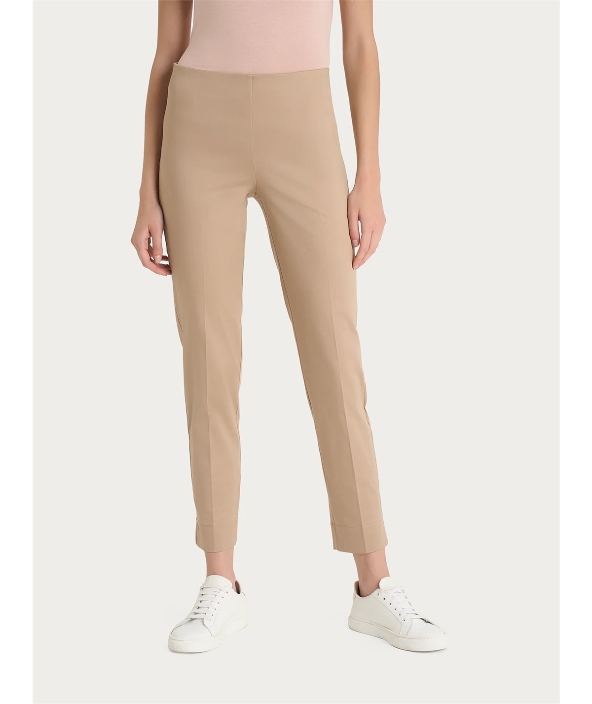 Ragno D926PY - Pantalone donna Capri in raso di cotone satin elasticizzato - Colore: Warm Taupe B29 Ragno D926PY - Pantalone donna Capri in raso di cotone satin elasticizzato - Colore: Warm Taupe B29