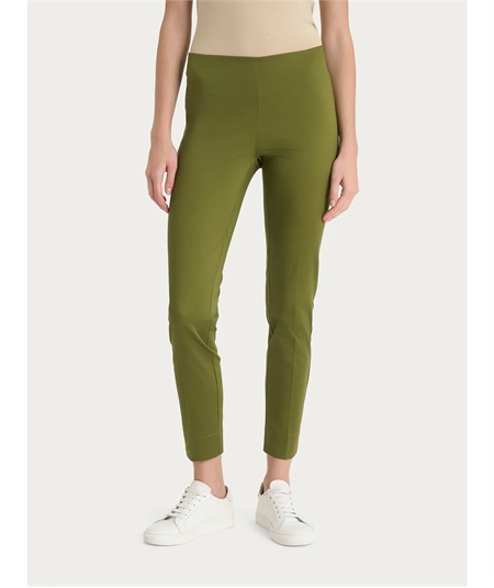 Ragno D926PY - Pantalone donna Capri in raso di cotone satin elasticizzato - Colore: Sphagnum A39 Ragno D926PY - Pantalone donna Capri in raso di cotone satin elasticizzato - Colore: Sphagnum A39