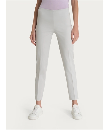 Ragno D926PY - Pantalone donna Capri in raso di cotone satin elasticizzato - Colore: Dawn Blue  B26 Ragno D926PY - Pantalone donna Capri in raso di cotone satin elasticizzato - Colore: Dawn Blue  B26