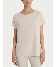 Ragno DM64SX - Blusa Girocollo con manica kimono in Ecoseta. Colore: Champignon 786