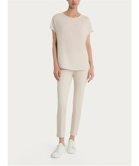 Ragno DM64SX - Blusa Girocollo con manica kimono in Ecoseta. Colore: Champignon 786