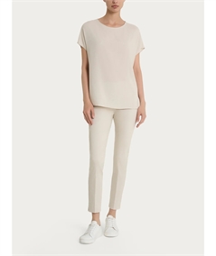 Ragno DM64SX - Blusa Girocollo con manica kimono in Ecoseta. Colore: Champignon 786