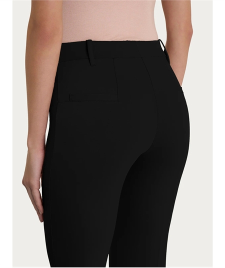 Ragno D293PW - Pantalone Straight-leg dritto con risvolto. Colore: Nero 020