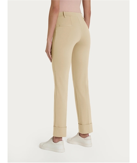 Ragno D293PW - Pantalone Straight-leg dritto con risvolto. Colore: Irish Cream 868