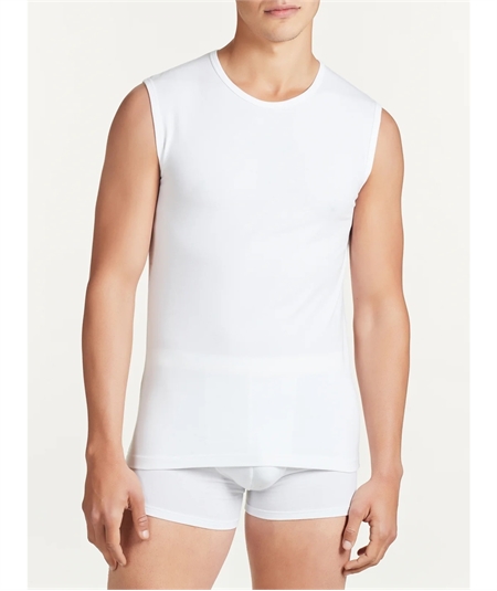 Ragno 611474 - Canottiere girocollo smanicate in Cotone elasticizzato. Colore Bianco: 010