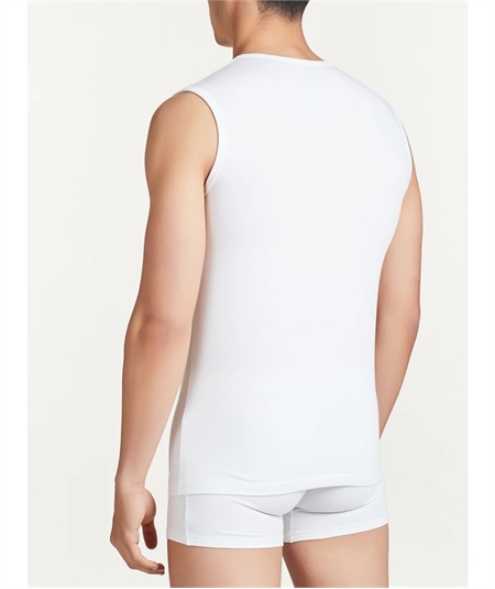 Ragno 611474 - Canottiere girocollo smanicate in Cotone elasticizzato. Colore Bianco: 010